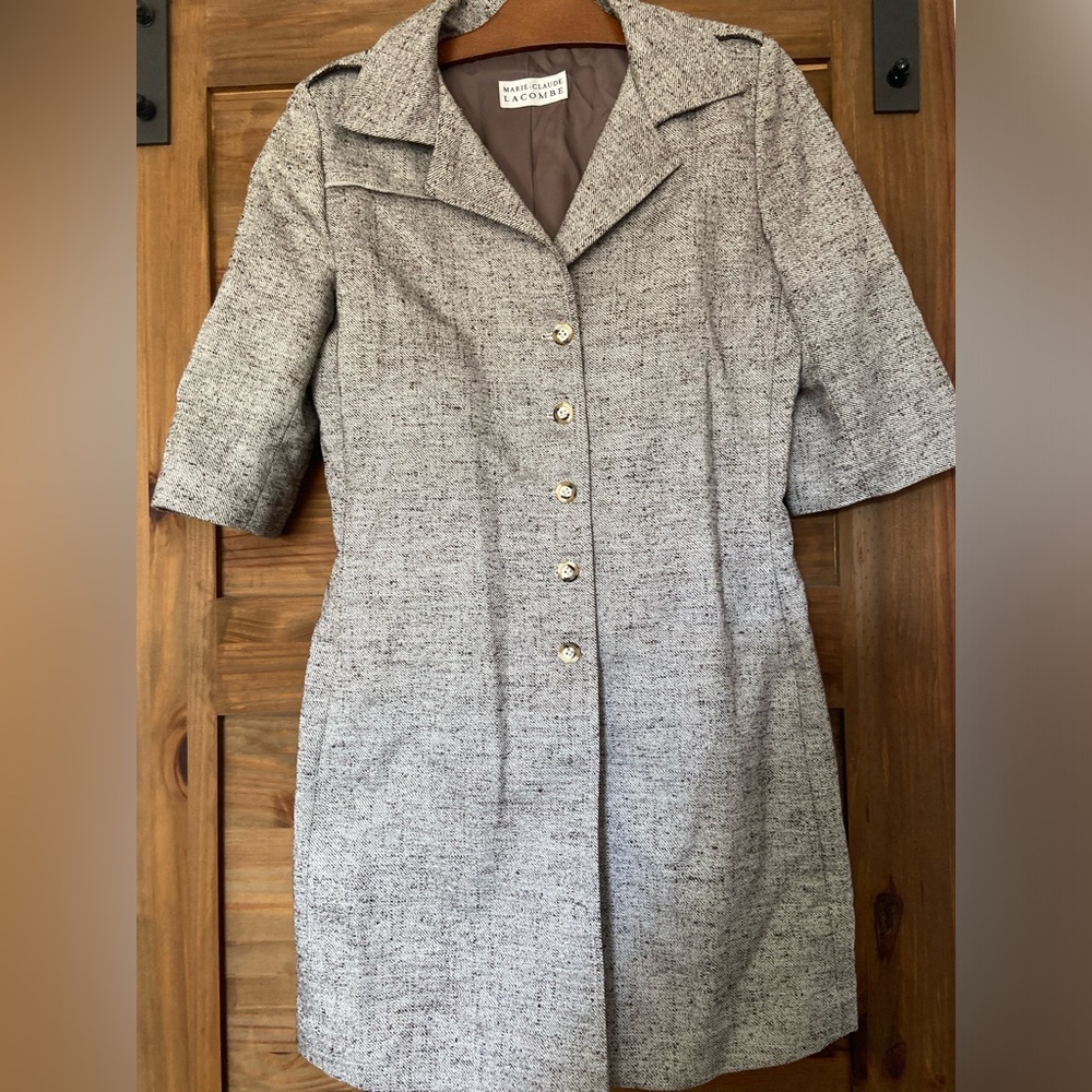 Marie Claude Lacombe linen silk  blend  vest